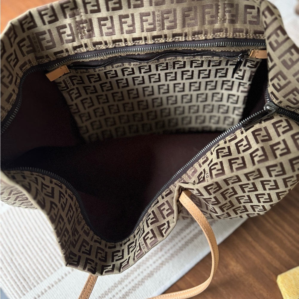 Fendi Signature Brown and Tan Tote - Picture 6 of 11
